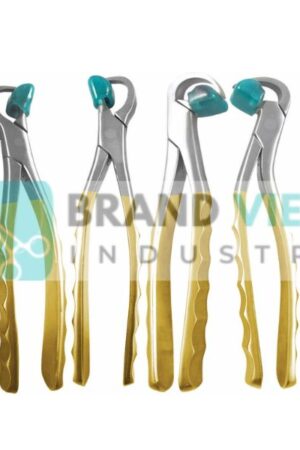 Dental Extraction Forceps Standard Series Set of 4 Pcs 40 Bumpers Free