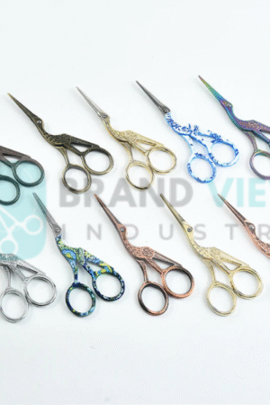 Stainless Steel Classic Crane European-style Small Cross- Scissor Sewing Accessories Beauty Scissors .