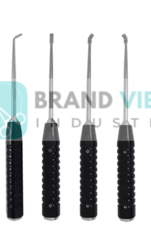 Bone knife and Black Handle Surgical Orthopedic Instruments.
