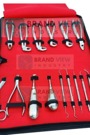 Dental Instruments 16Pcs Oral Dental Surgery Extracting Elevators Forceps Pliers Set included Elevators, Extraction forceps, Basic Tools