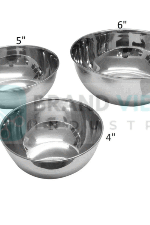 BLANDA BLANK Serving bowl, stainless steel 6", 5" and 4” Set of 3 Bowls,