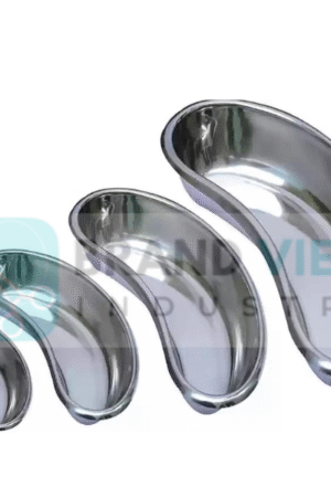 Premium 3 Ea Stainless Steel Kidney Tray Reusable Small Medium Large Bowl Basin,